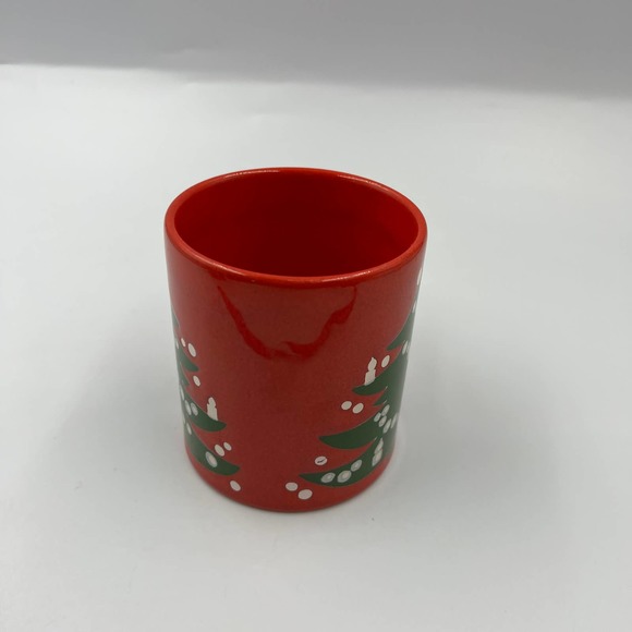 Vintage Christmas Holiday Coffee Mug Cup Waechtersbach Germany Decorated Tree - Picture 8 of 8